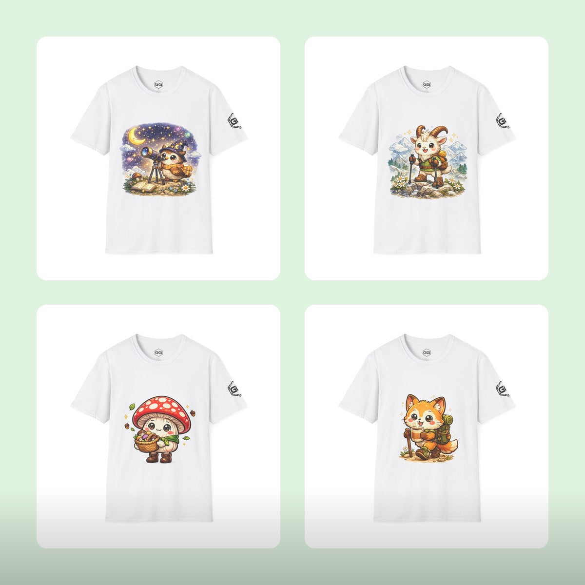 Natur & Abenteuer — 4 Nature & Outdoor Designs