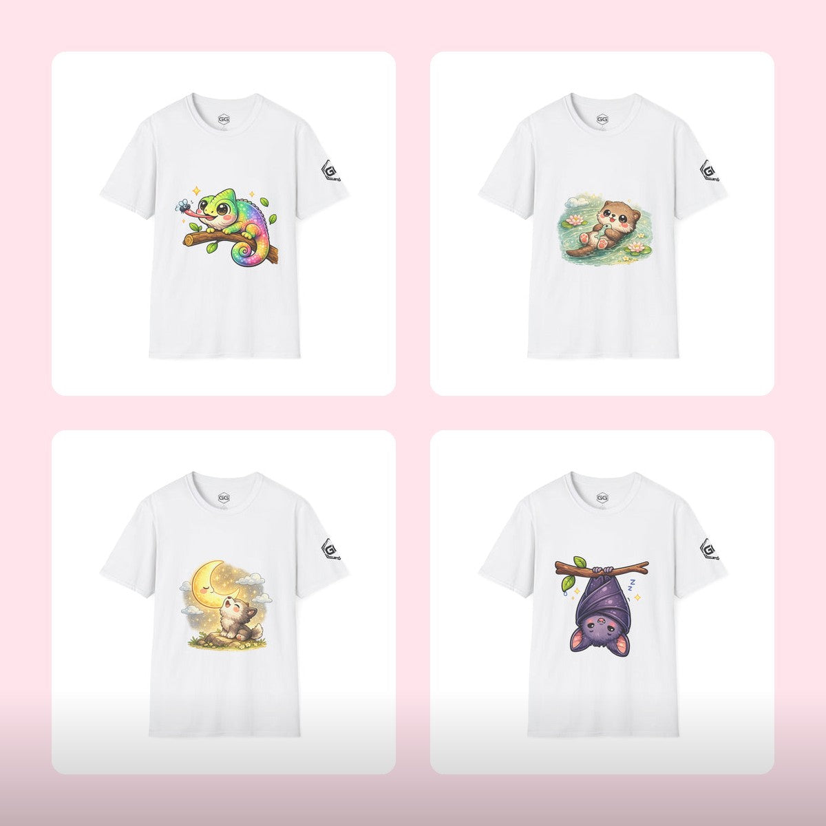 Kawaii Tiere — 4 Cute Animal Character Designs