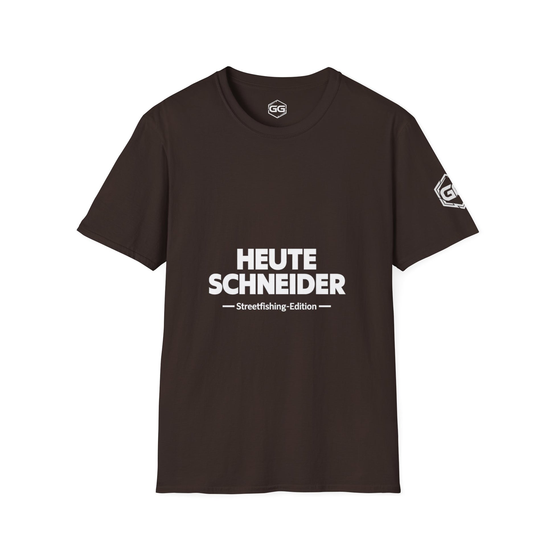front:3 | Skunked Today T-Shirt — Streetfishing Edition – Vorderansicht in Dunkelbraun