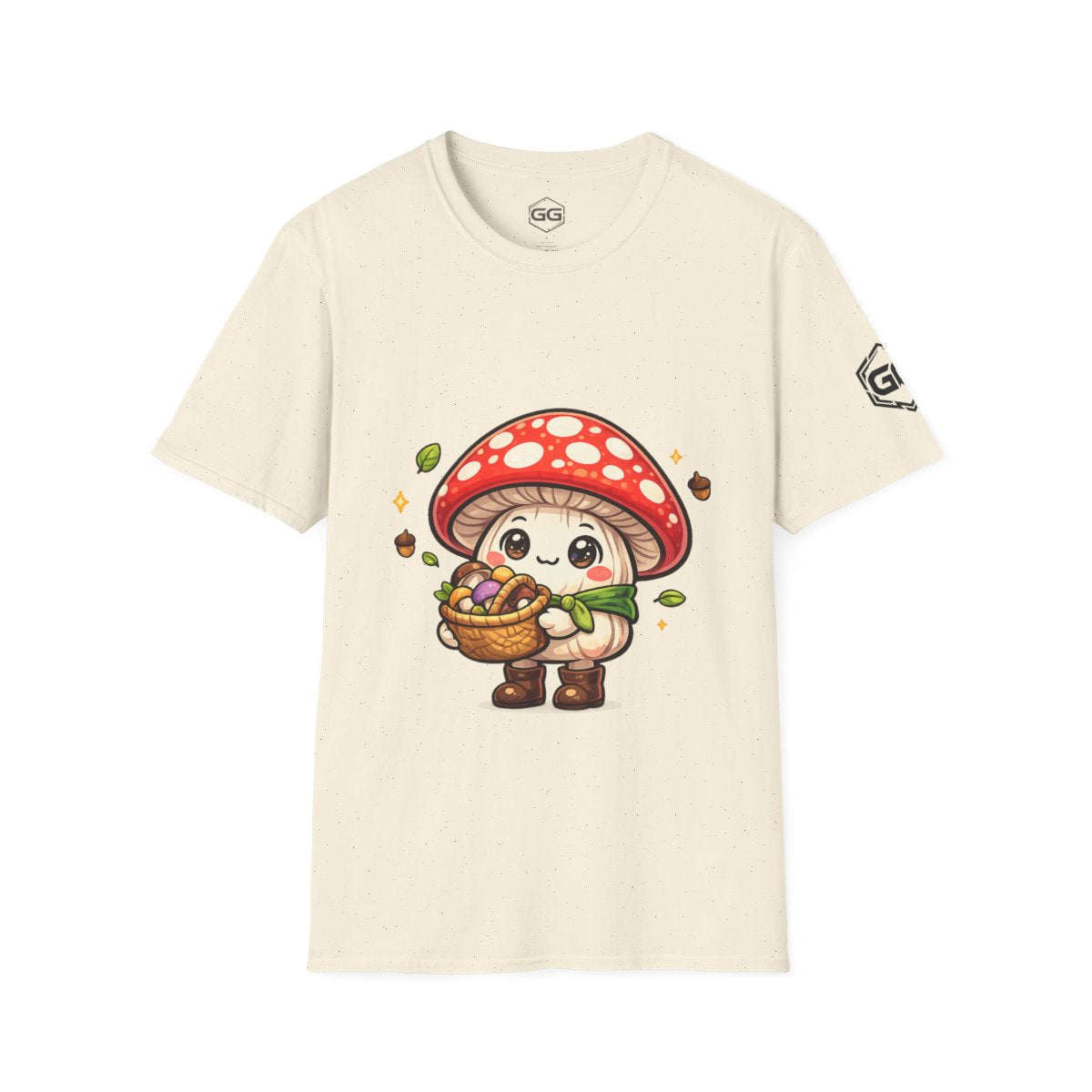 front:4 | Mushroom Forager T-Shirt – Vorderansicht in Natur
