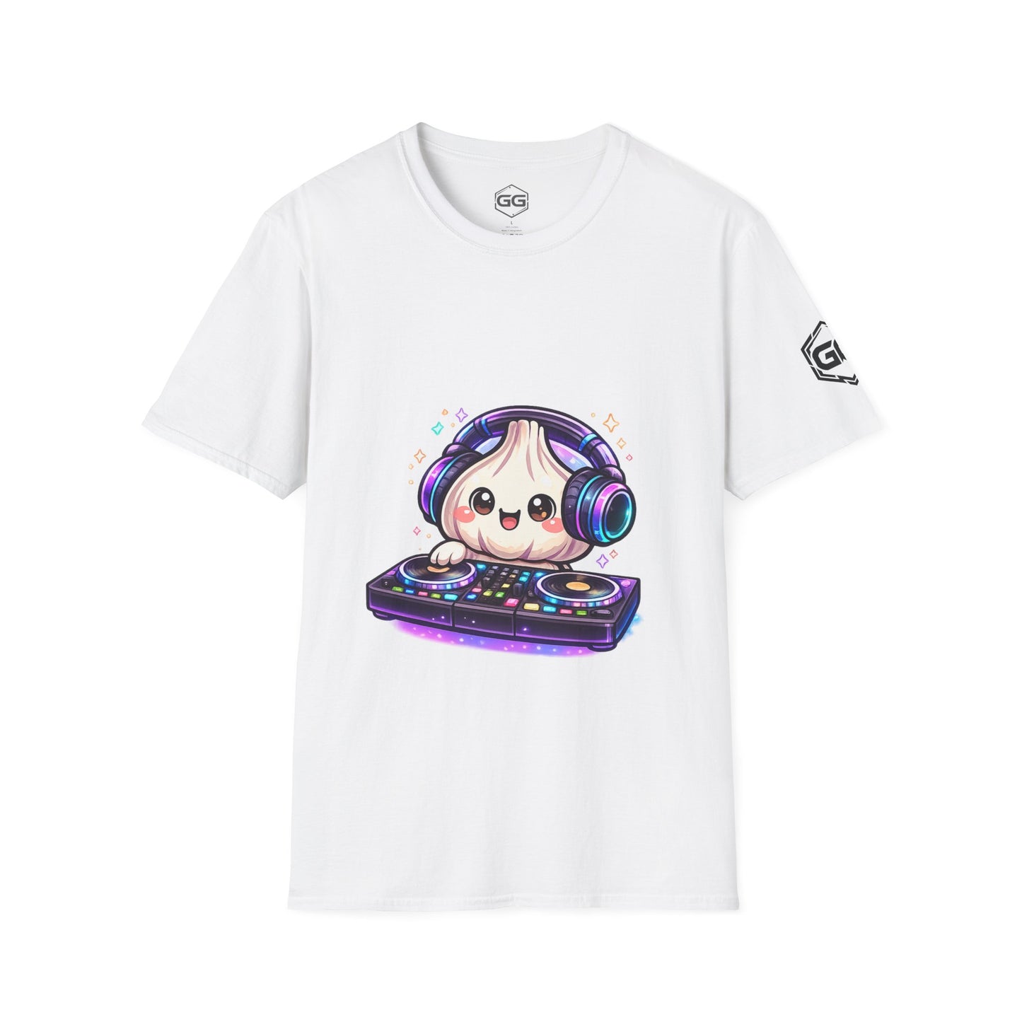 front:0 | Garlic DJ T-Shirt – Vorderansicht in Weiß