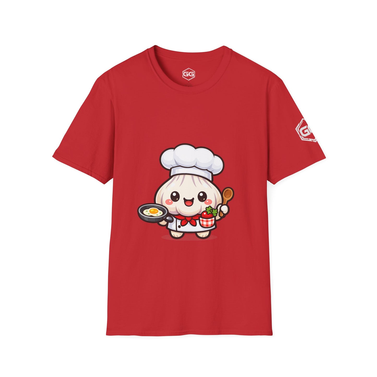 front:10 | Garlic Chef T-Shirt – Vorderansicht in Rot