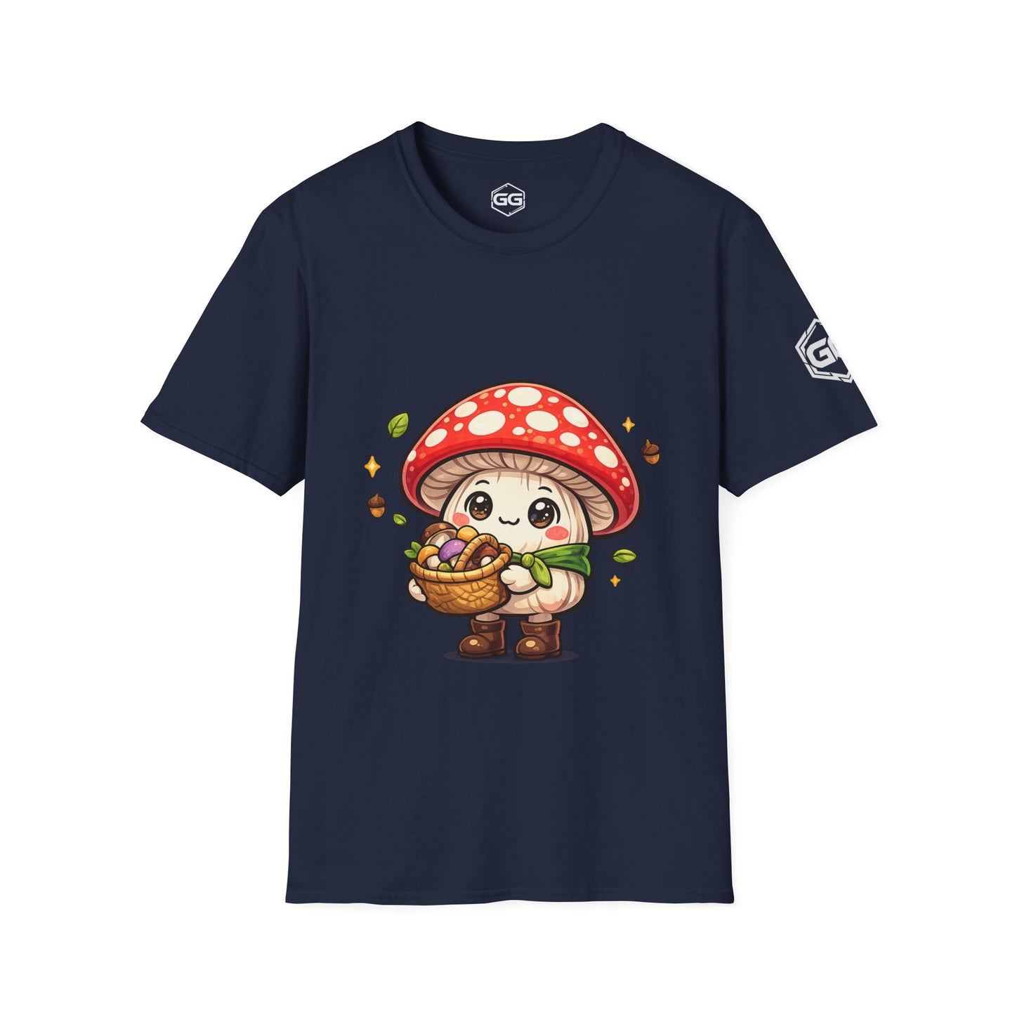 front:9 | Mushroom Forager T-Shirt – Vorderansicht in Navy