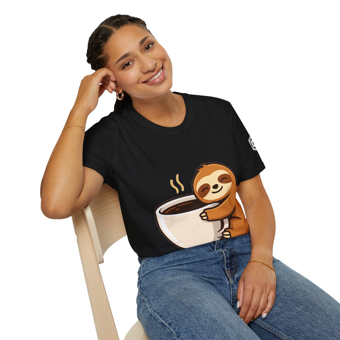 Faultier & Kaffee – Unisex T-Shirt