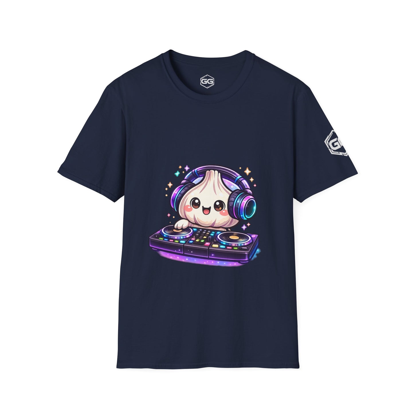 front:9 | Garlic DJ T-Shirt – Vorderansicht in Navy