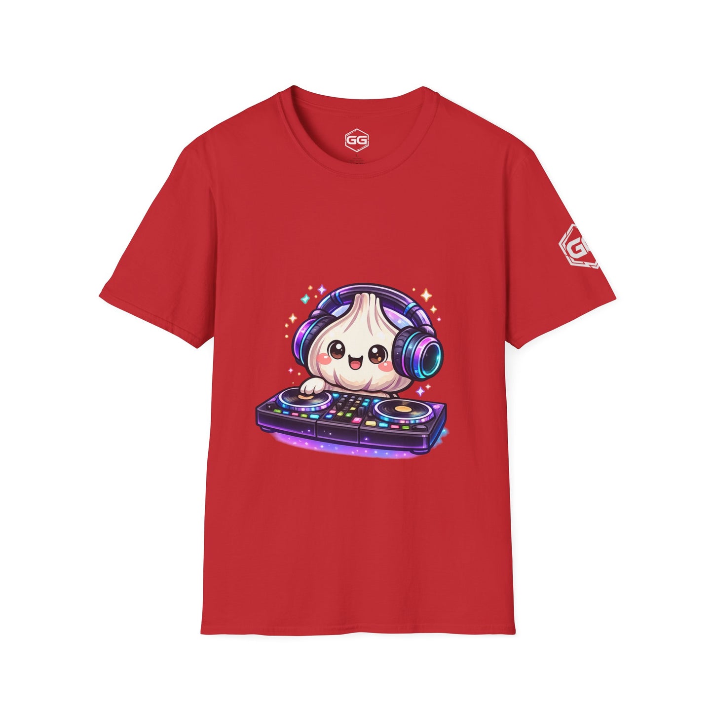 front:10 | Garlic DJ T-Shirt – Vorderansicht in Rot