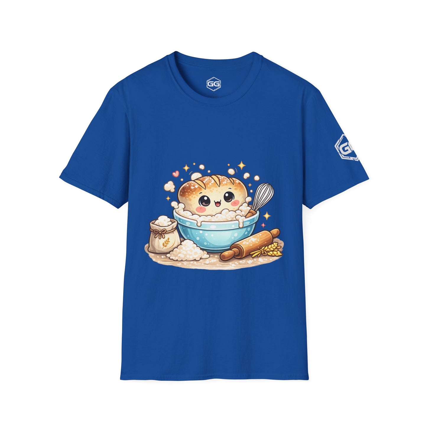 front:8 | Sauerteig-Flüsterer T-Shirt – Vorderansicht in Royalblau