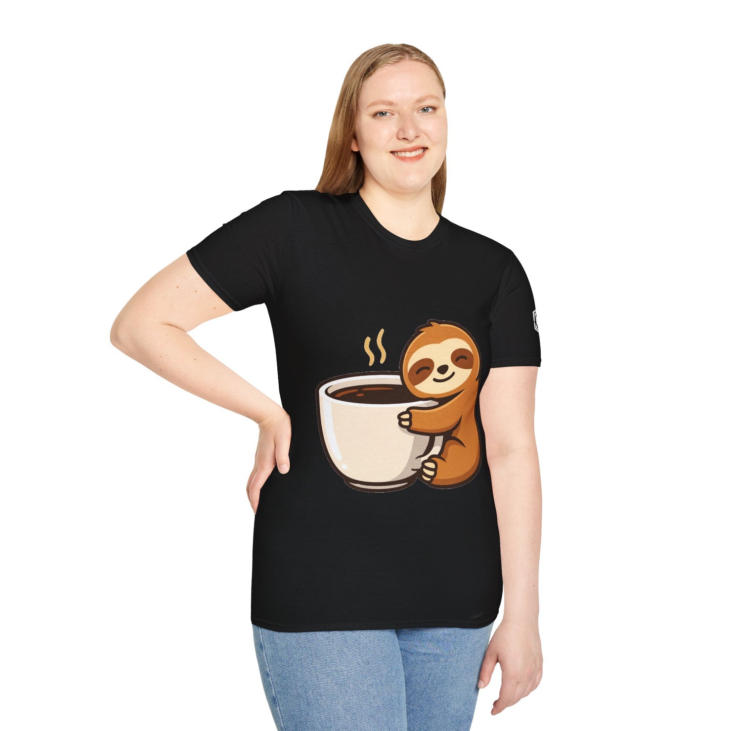 Faultier & Kaffee – Unisex T-Shirt