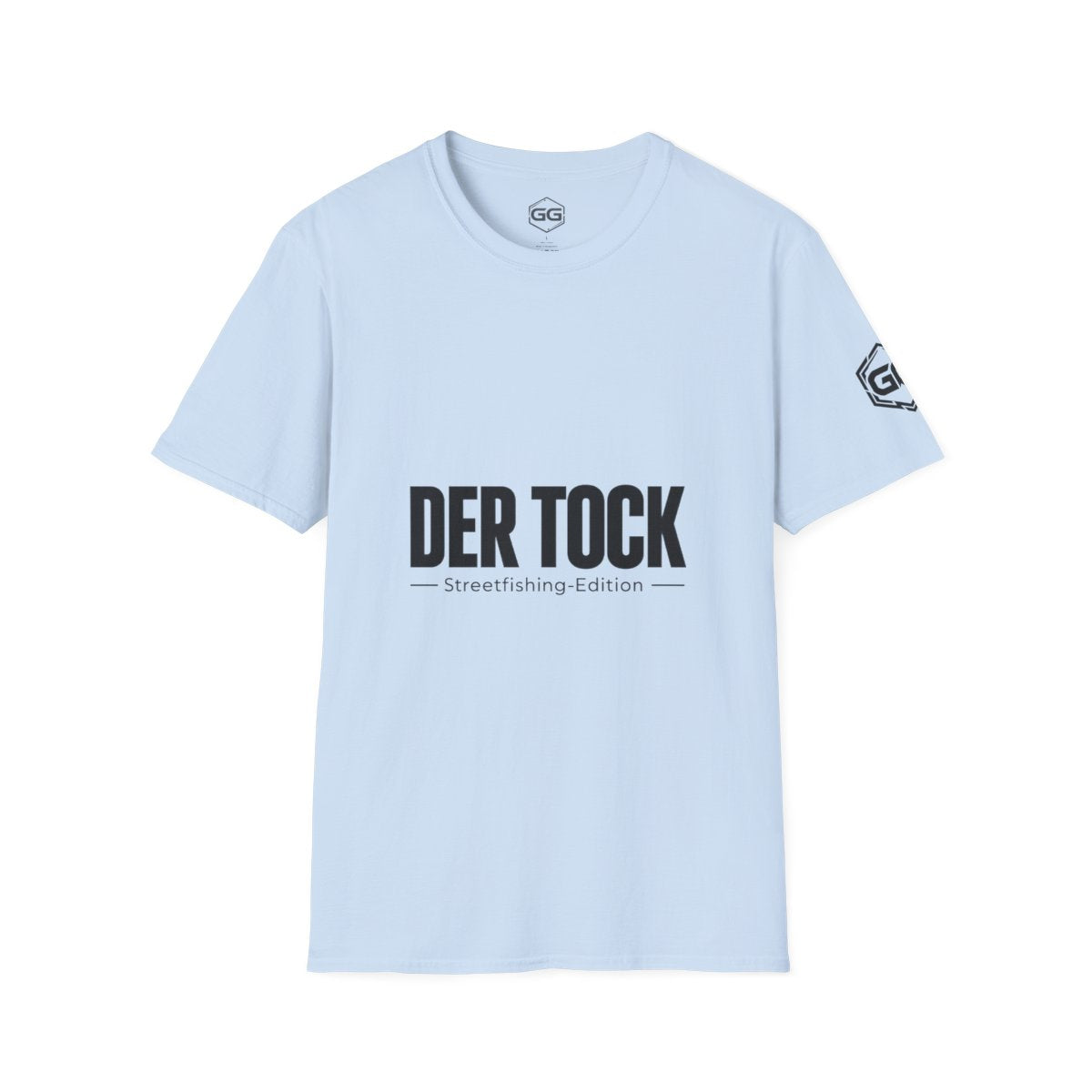 front:7 | The Bite – Streetfishing T-Shirt – Vorderansicht in Hellblau