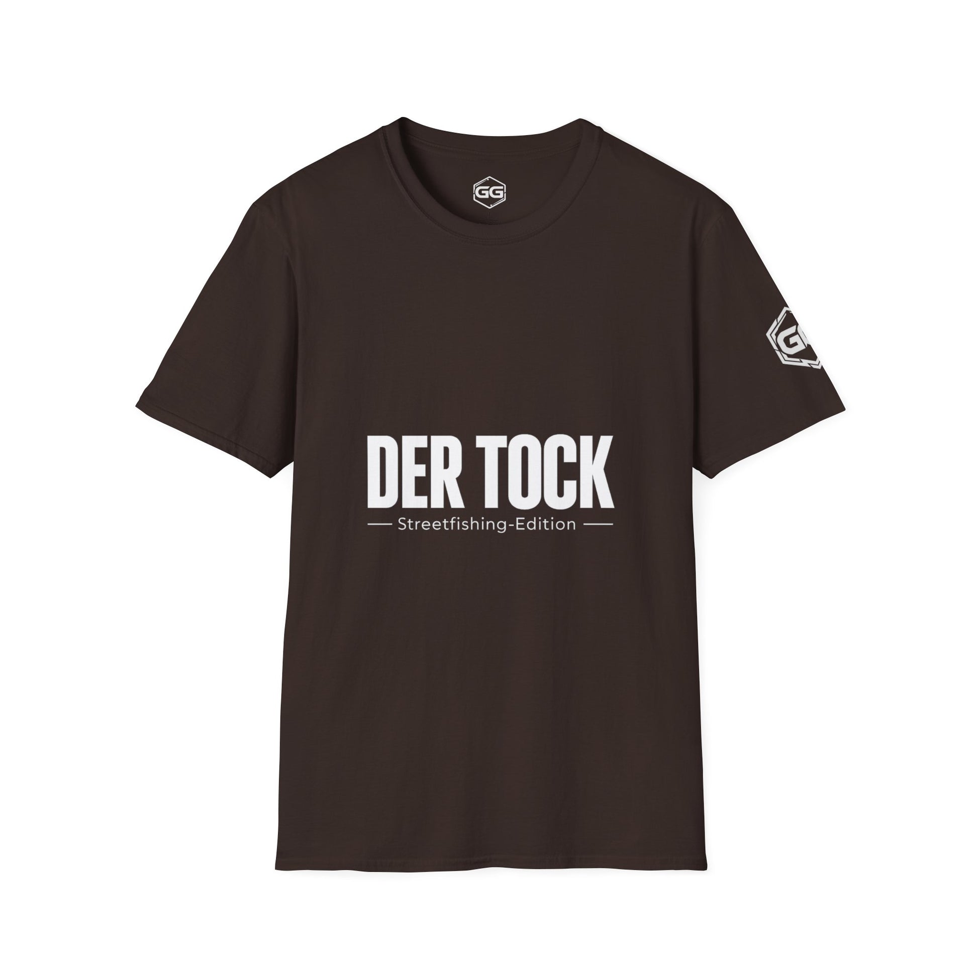 front:3 | The Bite – Streetfishing T-Shirt – Vorderansicht in Dunkelbraun