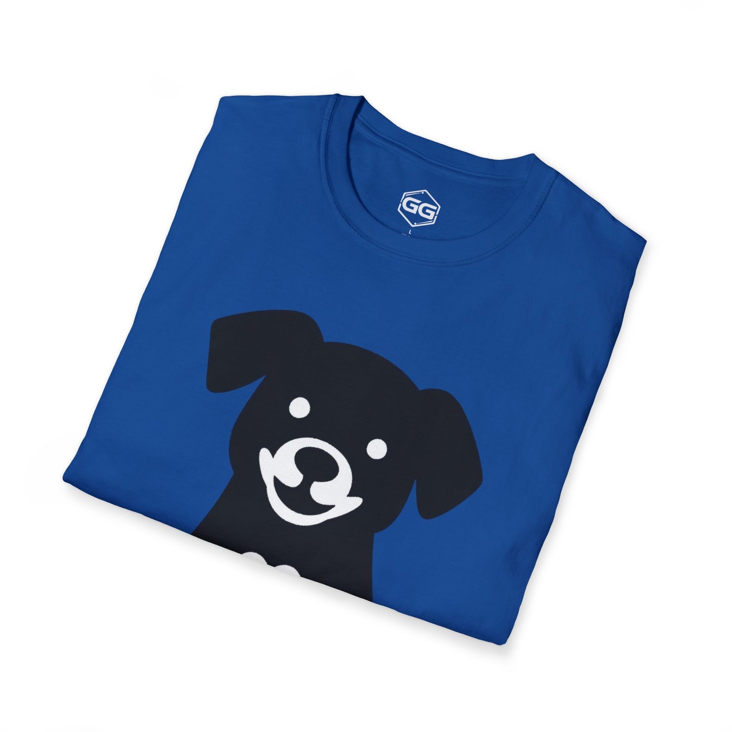 Unisex T-Shirt – Hund umarmt Herz (Gildan 64000) | Garlik Goods