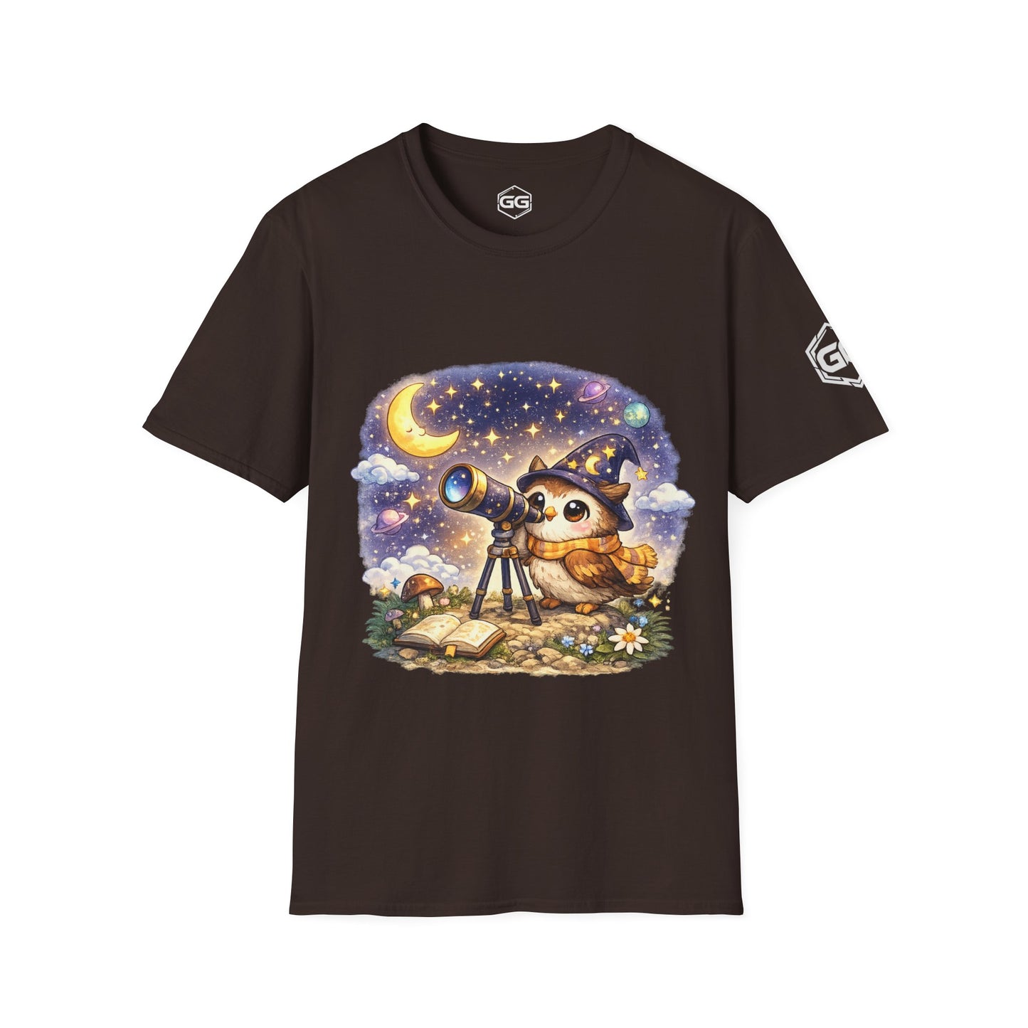 front:3 | Sterngucker T-Shirt – Vorderansicht in Dunkelbraun