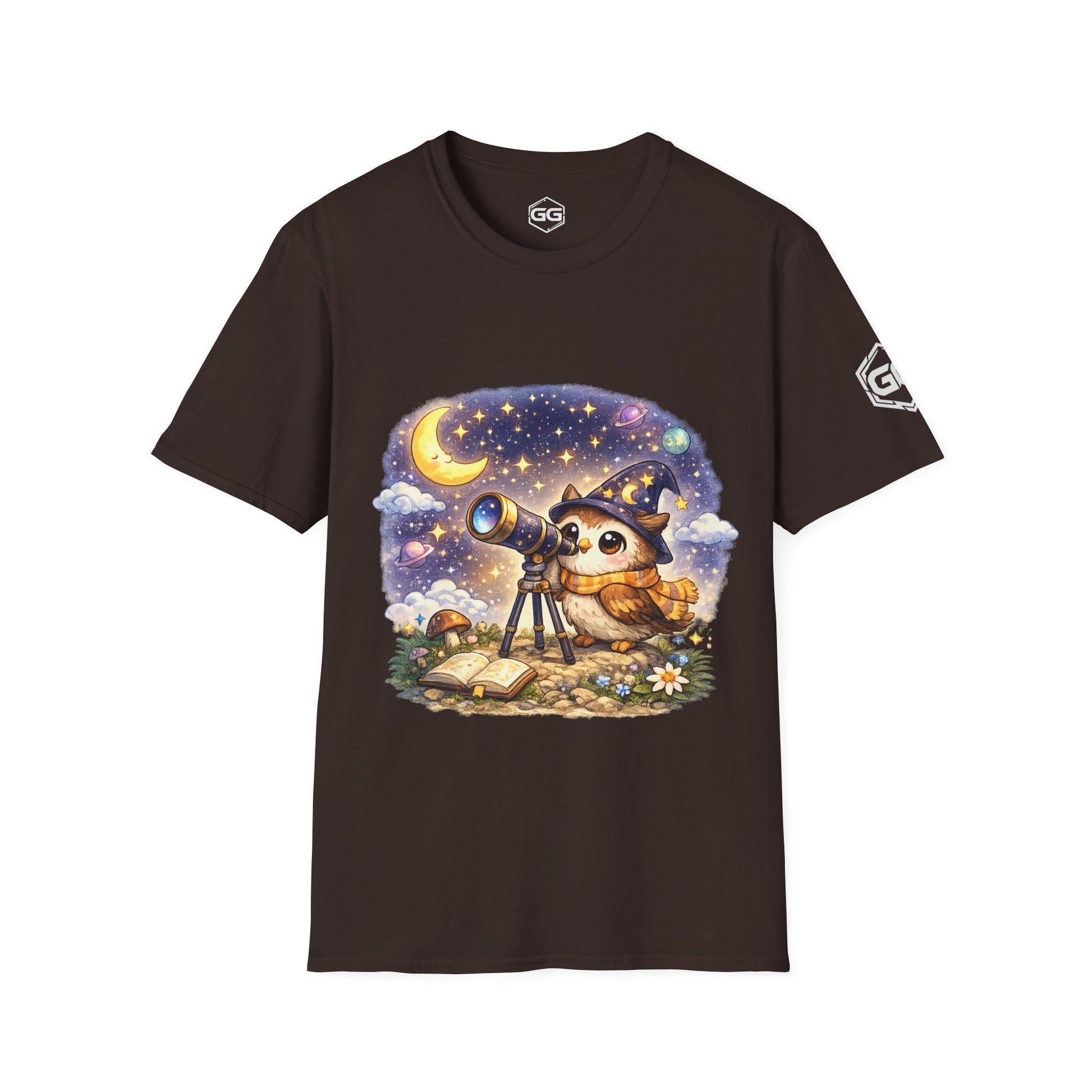 front:3 | Sterngucker T-Shirt – Vorderansicht in Dunkelbraun
