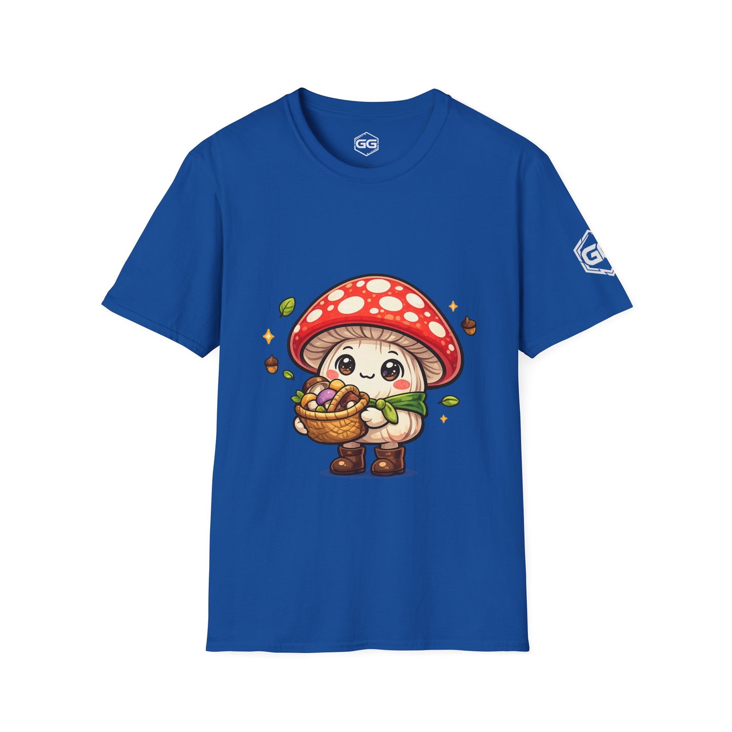 front:8 | Mushroom Forager T-Shirt – Vorderansicht in Royalblau