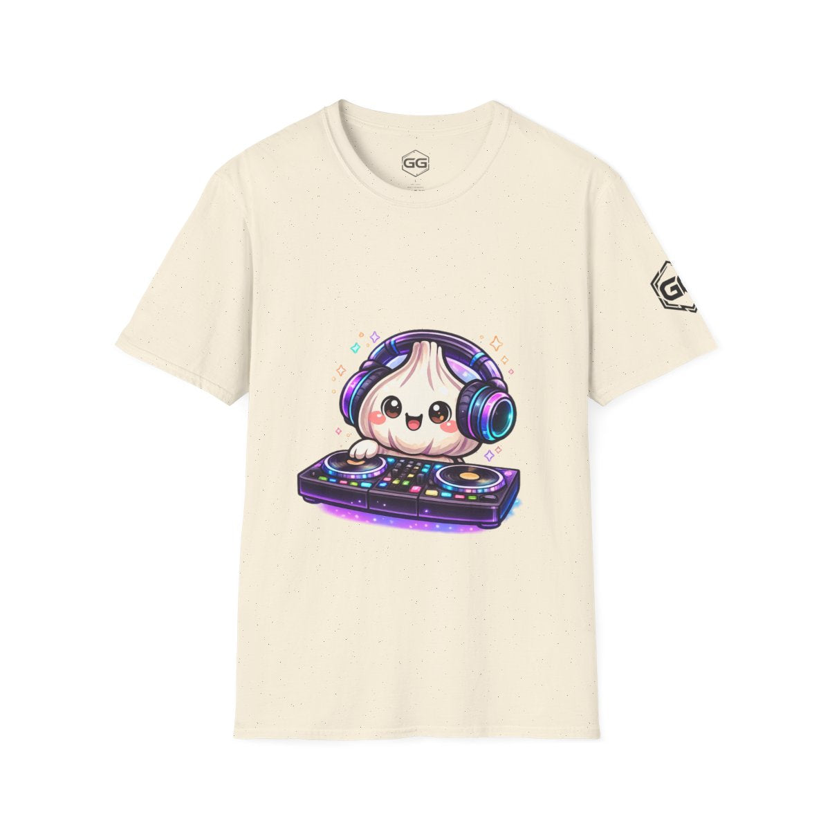 front:4 | Garlic DJ T-Shirt – Vorderansicht in Natur