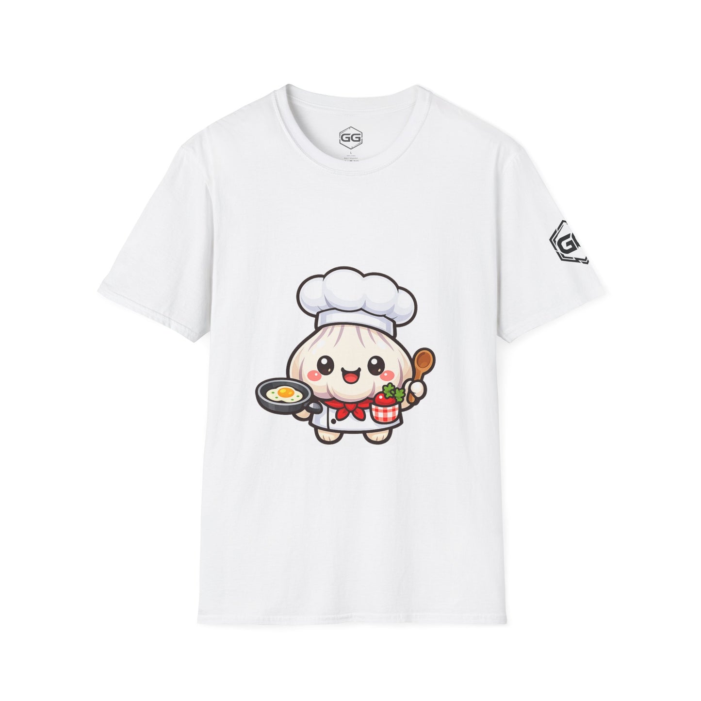 front:0 | Garlic Chef T-Shirt – Vorderansicht in Weiß