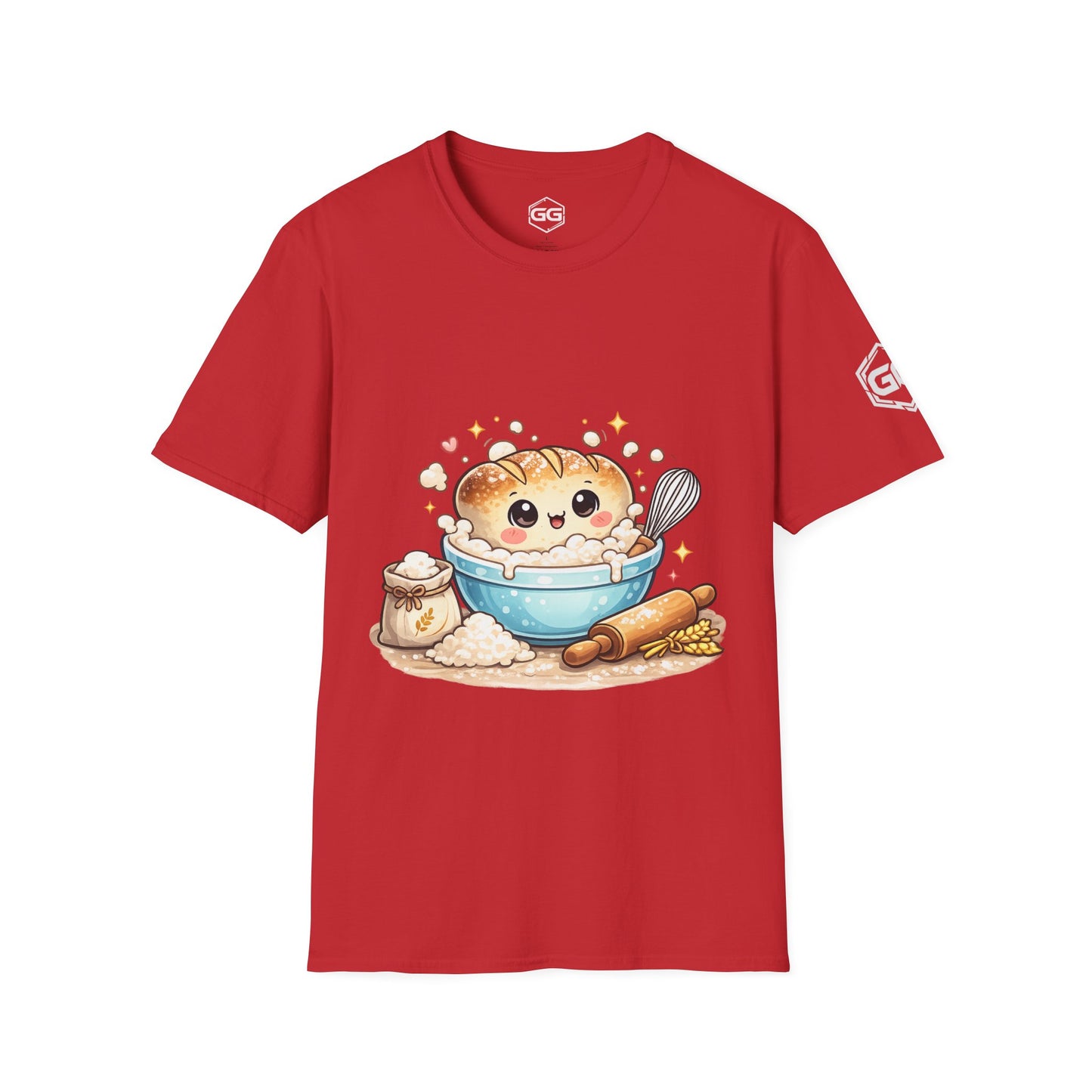 front:10 | Sauerteig-Flüsterer T-Shirt – Vorderansicht in Rot