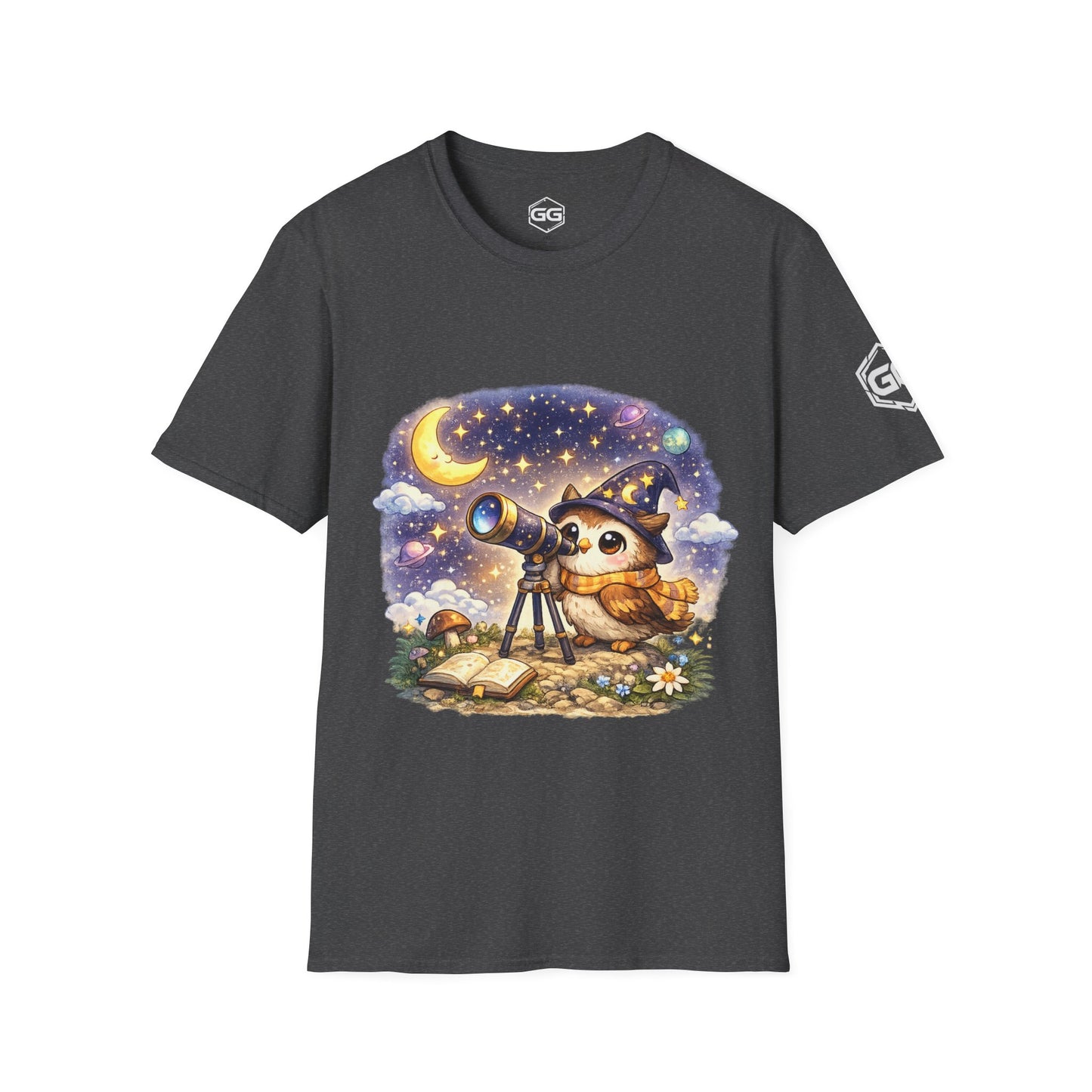 front:6 | Sterngucker T-Shirt – Vorderansicht in Dunkelmeliert
