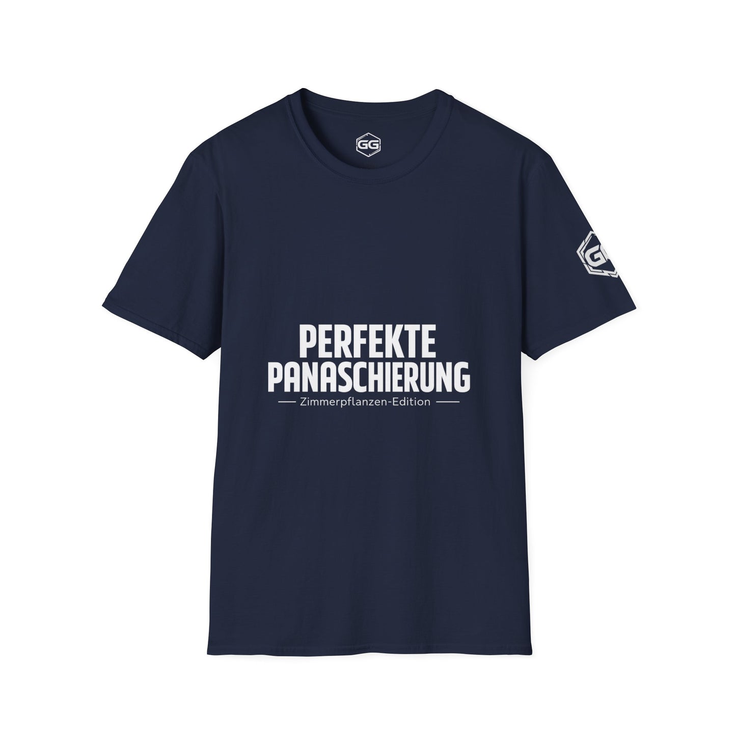 front:9 | Perfect Variegation – Houseplant T-Shirt – Vorderansicht in Navy