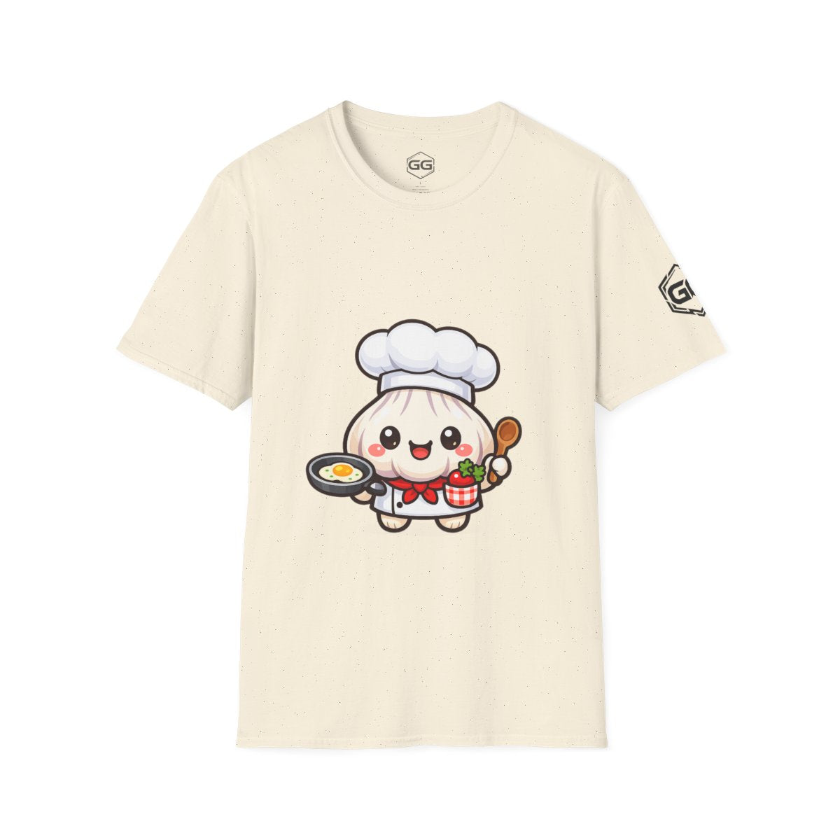 front:4 | Garlic Chef T-Shirt – Vorderansicht in Natur