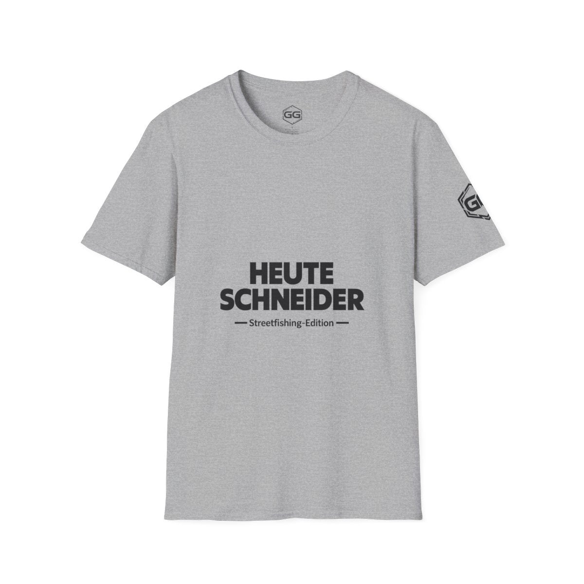 front:2 | Skunked Today T-Shirt — Streetfishing Edition – Vorderansicht in Sportgrau