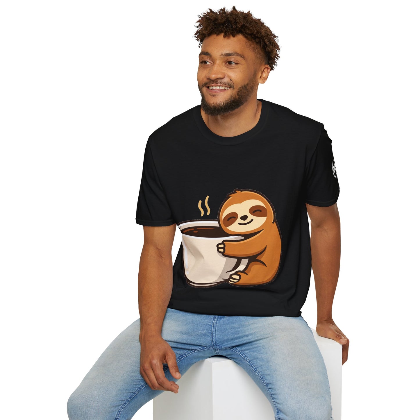 Faultier & Kaffee – Unisex T-Shirt