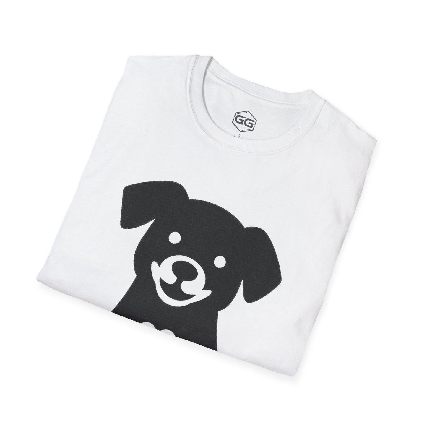 Unisex T-Shirt – Hund umarmt Herz (Gildan 64000) | Garlik Goods