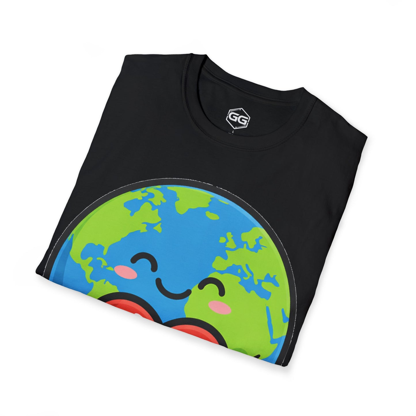 Unisex T‑Shirt – Erde Umarmt Herz (Gildan 64000) | Garlik Goods