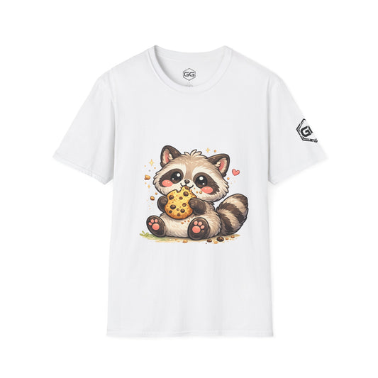Waschbär &amp; Cookie T-Shirt – Vorderansicht