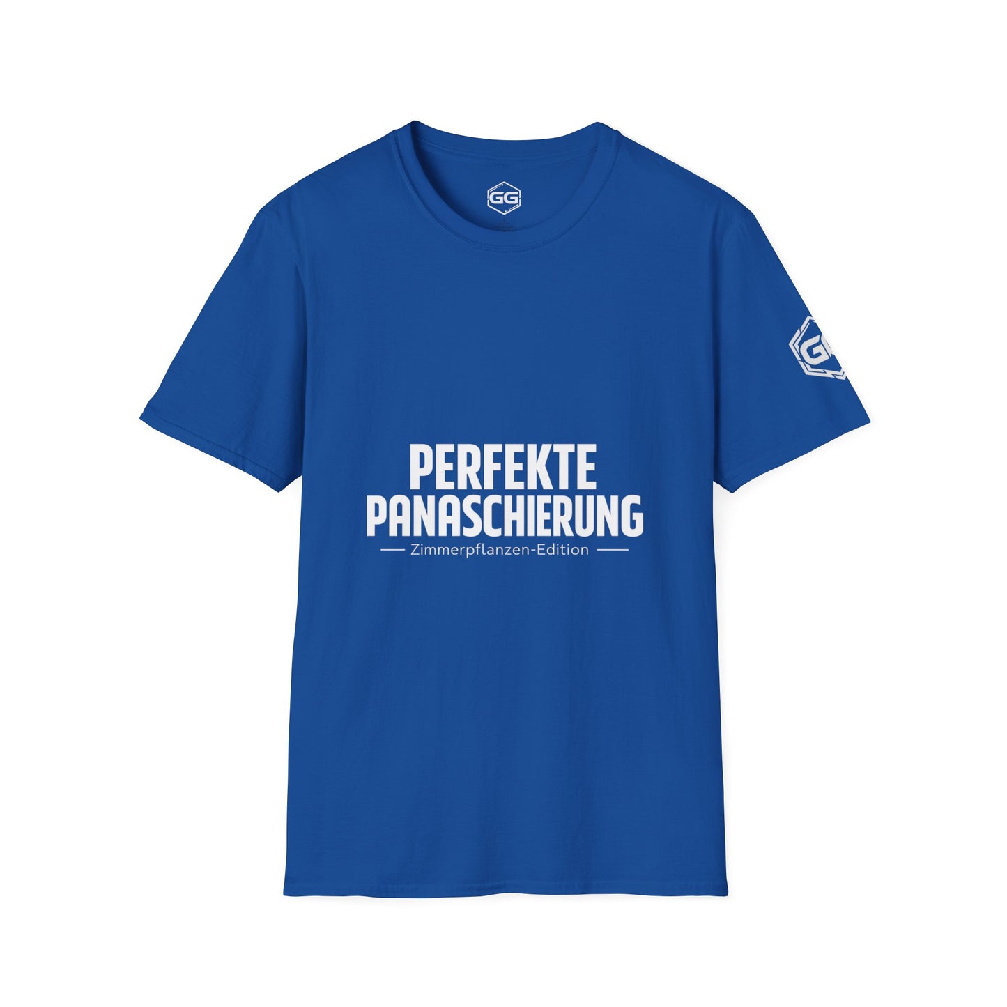 front:8 | Perfect Variegation – Houseplant T-Shirt – Vorderansicht in Royalblau