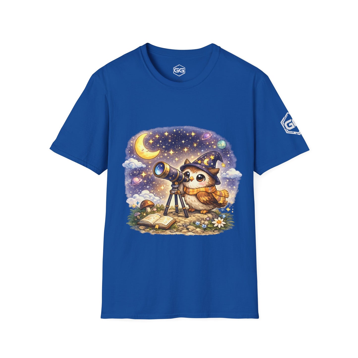 front:8 | Sterngucker T-Shirt – Vorderansicht in Royalblau