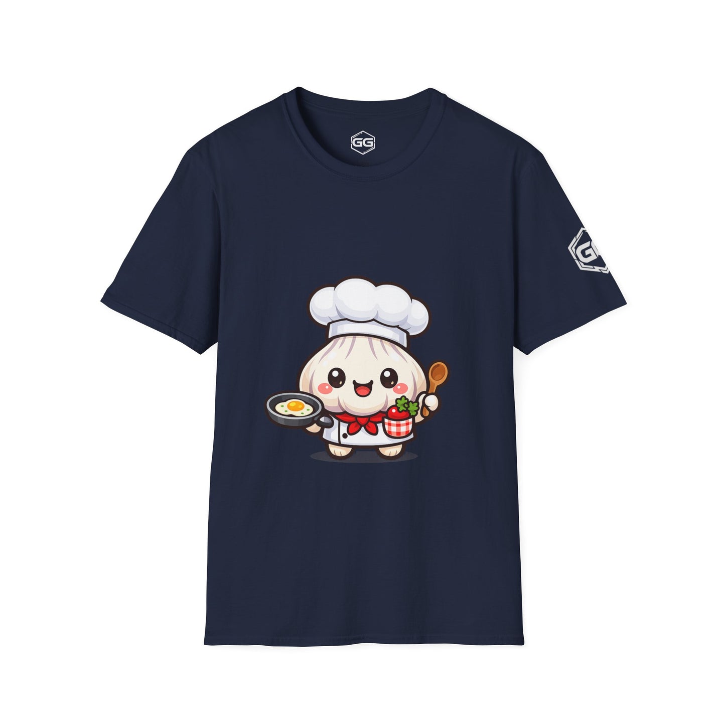 front:9 | Garlic Chef T-Shirt – Vorderansicht in Navy