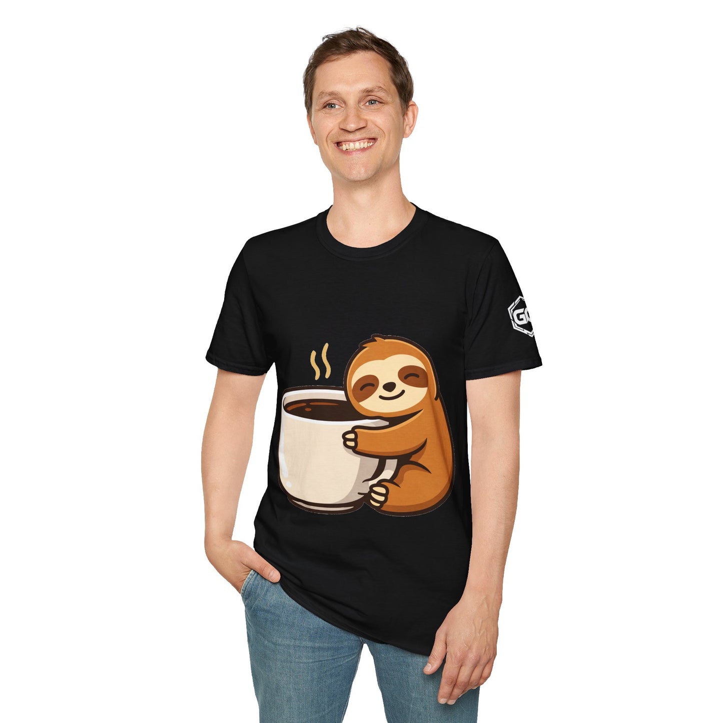 Faultier & Kaffee – Unisex T-Shirt