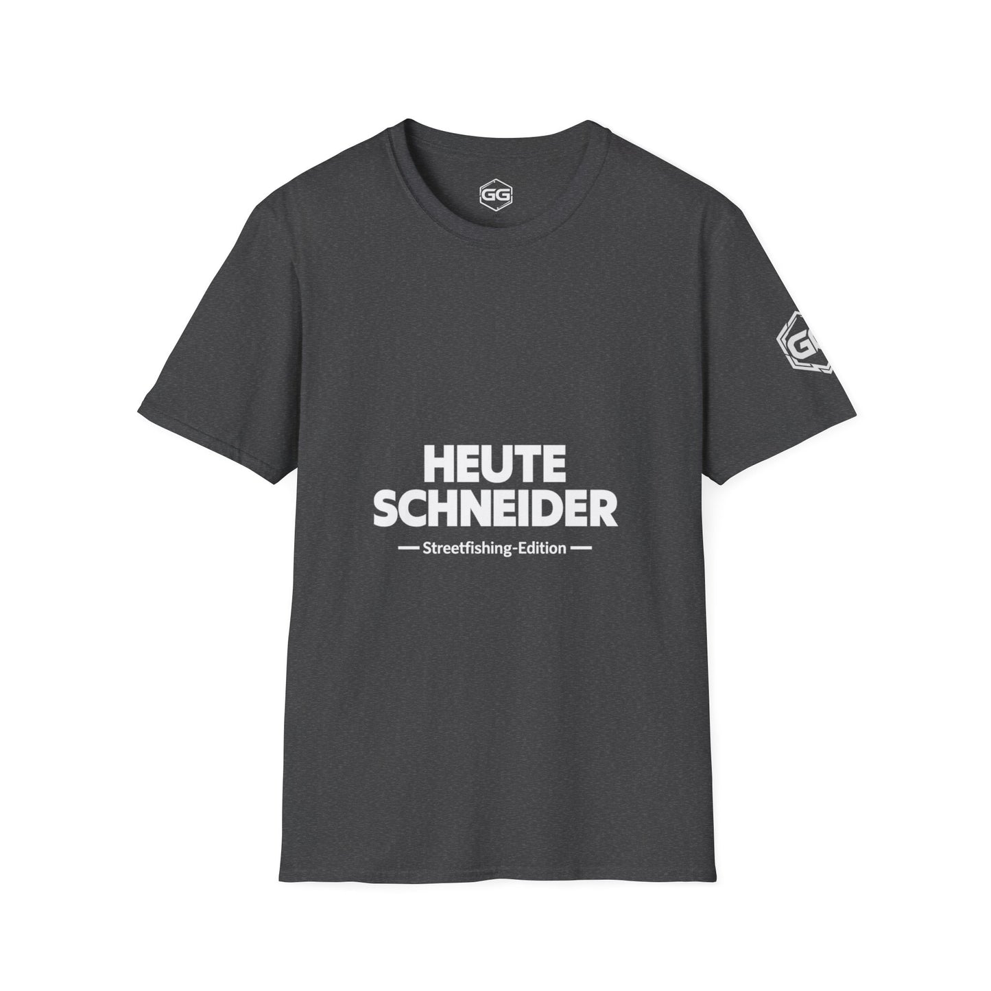 front:6 | Skunked Today T-Shirt — Streetfishing Edition – Vorderansicht in Dunkelmeliert