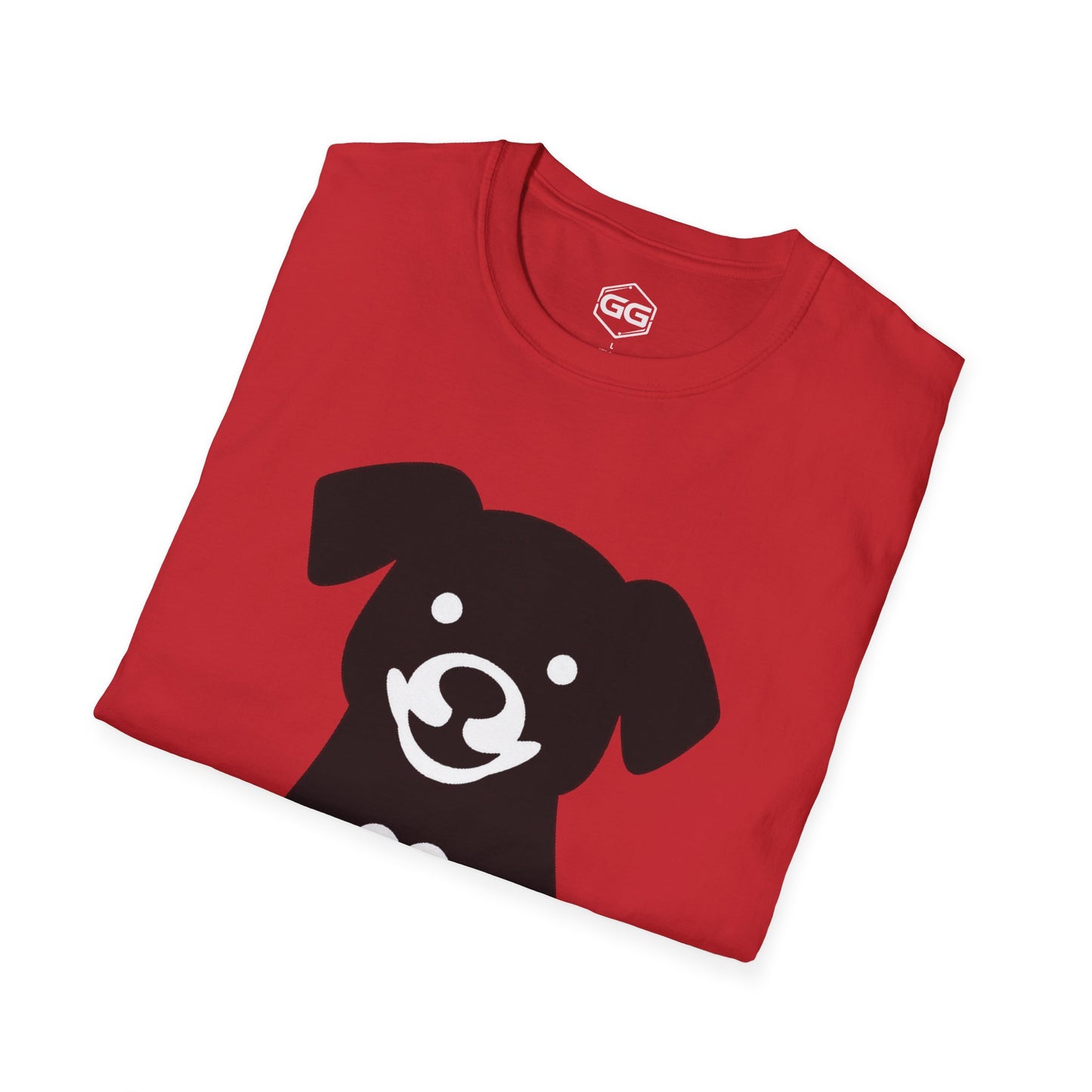 Unisex T-Shirt – Hund umarmt Herz (Gildan 64000) | Garlik Goods