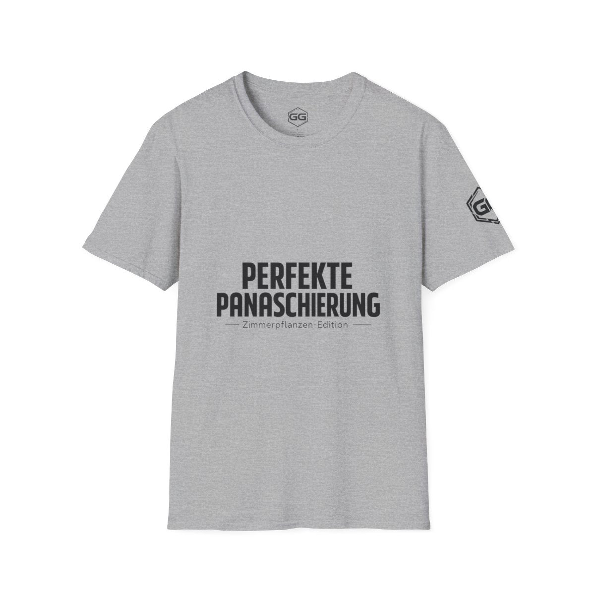 front:2 | Perfect Variegation – Houseplant T-Shirt – Vorderansicht in Sportgrau
