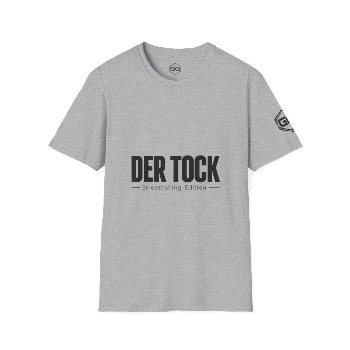 front:2 | The Bite – Streetfishing T-Shirt – Vorderansicht in Sportgrau