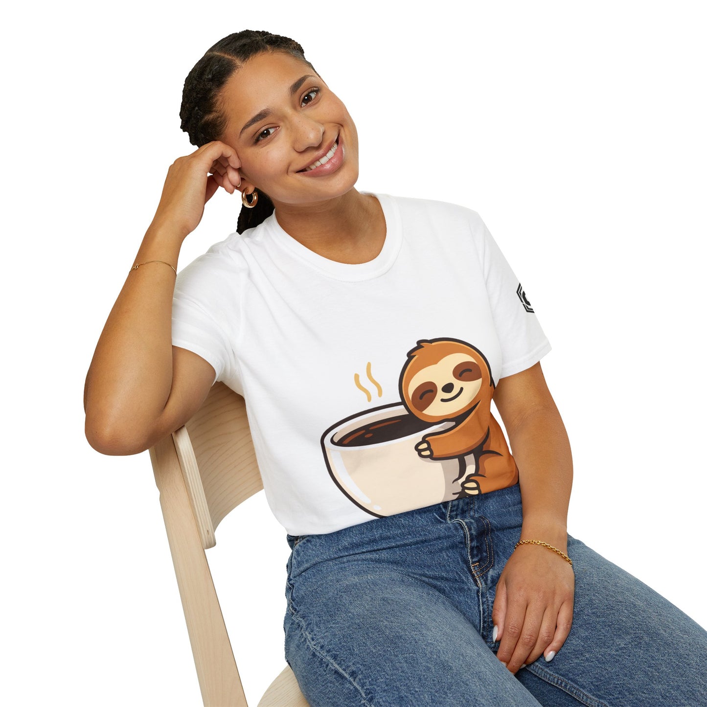 Unisex T-Shirt - Faultier & Kaffee (Gildan 64000) | Garlik Goods