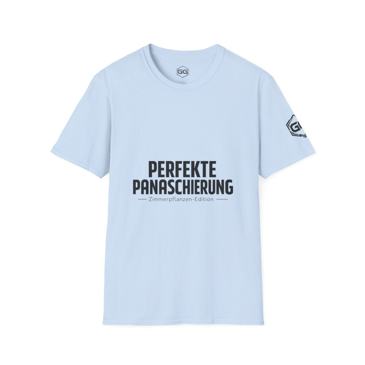 front:7 | Perfect Variegation – Houseplant T-Shirt – Vorderansicht in Hellblau