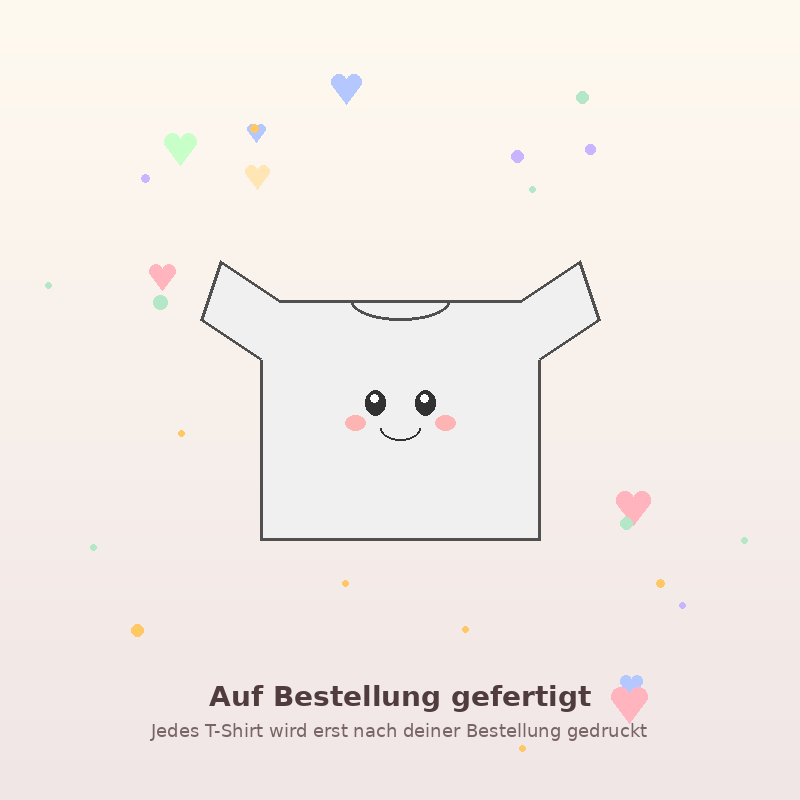 Auf Bestellung gefertigt – Kawaii T-Shirt wird gedruckt